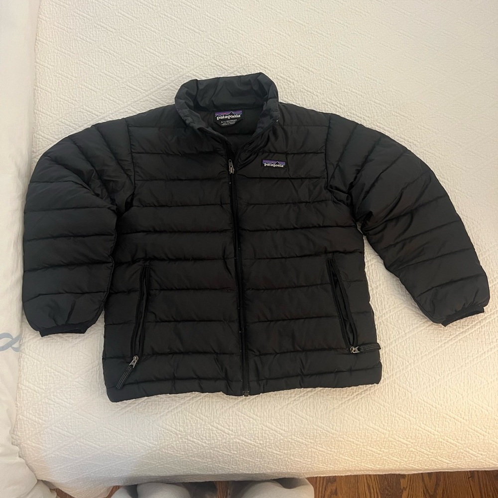 Patagonia Kids Black Puffer Jacket Size Small (7/8)